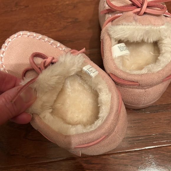 Pink Moccasin Slippers - Picture 3 of 4